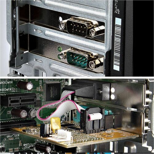 StarTech.com Serial Adapter - Low-profile Plug-in Card - 1 - PCI Express 2.0 x1 - PC, Linux - 2 x Number of Serial Ports E