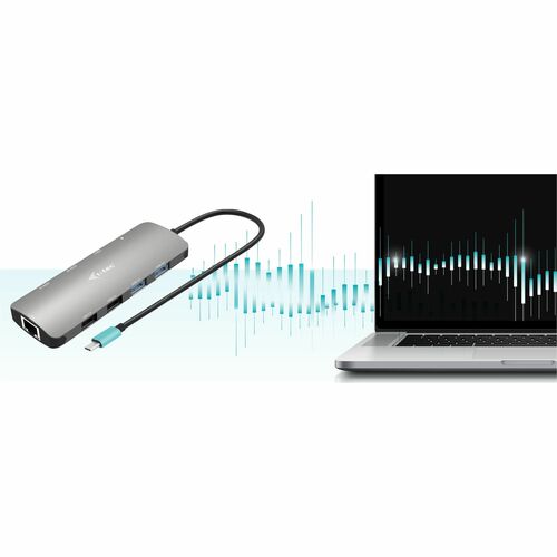 i-tec USB Type C Docking Station for Notebook, Tablet, Monitor - Grey - 2 Displays Supported - 4K, Full HD, QHD - 3840 x 2