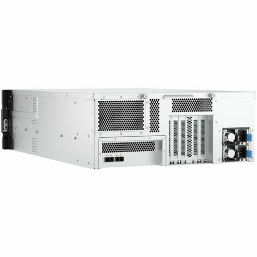QNAP TL-R2400PES-RP Drive Enclosure SATA/600, SATA/300 - Mini-SAS HD Host Interface - 4U Rack-mountable - Hot Swappable Ba