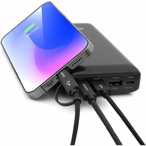 Vista 8 de POWER BANK ADATA C20 20.000 mAh NEGRA