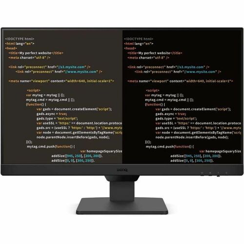 Monitor LED BenQ GW2490 609,6 mm (24,0") Classe Full HD - 16:9 - Nero - 60,5 cm (23,8") Viewable - Tecnologia In-plane Swi