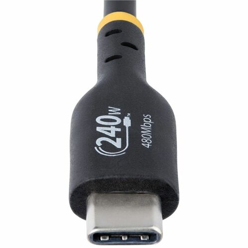 StarTech.com 2 Meter USB-C Ladekabel, USB-IF zertifiziert, USB C auf USB C Schnellladekabel, 240W PD 3.1 EPR, USB C 2.0 La
