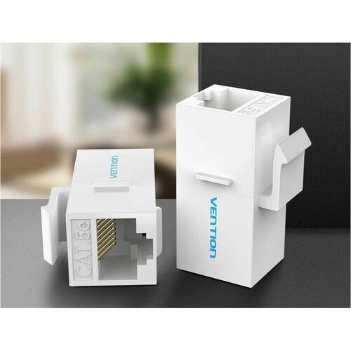 Vention VDD-B07-W Network Adapter - 10 Piece - 1 x RJ-45 Keystone - Female - 1 x RJ-45 Keystone - Female - Gold Connector 