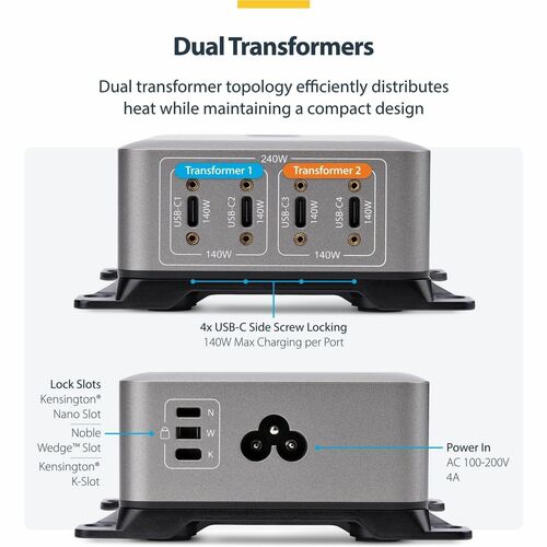 4-PORT USB-C CHARGER 240W