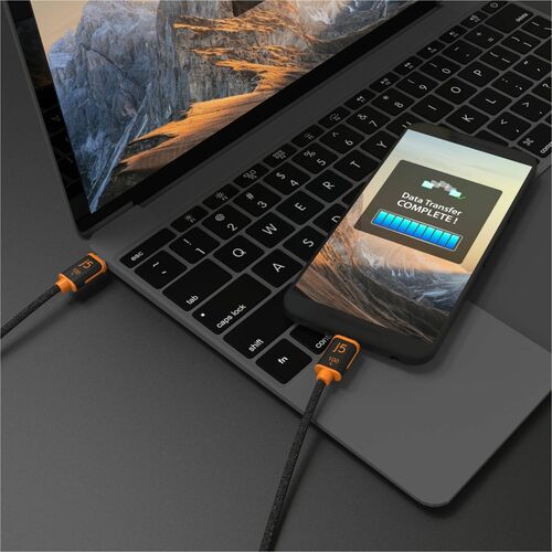 j5create JUCX25L18-N 1,80 m USB-C Cabo de transferência de dados - 1 / Pack - Cable for Tablet, Smartphone, Notebook, Comp