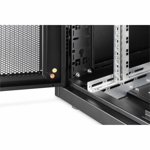 Digitus Unique 42U Bodenstehend Geschlossener Schrank Rackschrank für Server, PDU1135 mm Regaltiefe - Schwarz - Stahl, Ble