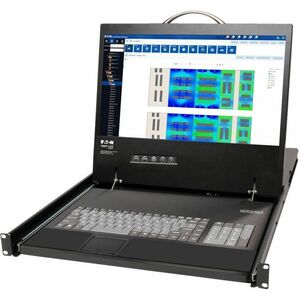 Eaton Tripp Lite Series NetCommander 16-Port Cat5 KVM over IP Switch - 19 in. LCD, 1 Remote + 1 Local User, 1U Rack-Mount,