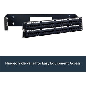 StarTech.com 2U 19in Hinged Wallmount Bracket for Patch Panels - Wall-mount a patch panel or network switch while providin