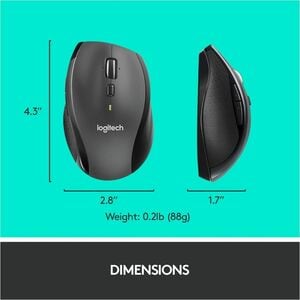 Logitech MK710 Wireless Keyboard and Mouse Combo for Windows, 2.4GHz Advanced Wireless, Wireless Mouse - USB Wireless RF 2