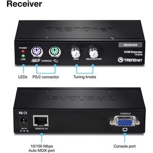 TRENDnet KVM Extension Kit - 1 Computer(s) - 1 , 1 Local User(s), Remote User(s) - 1 x HD-15 VGA, 1 x Type B USB