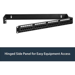 StarTech.com 1U 19in Hinged Wallmounting Bracket for Patch Panel - Wall-mount a patch panel or network switch while provid