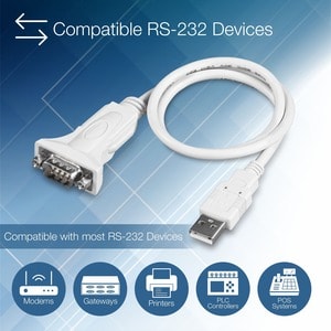 TRENDnet TU-S9 6.90 cm Serial/USB Data Transfer Cable - First End: 1 x 4-pin USB 1.1 Type A - Male - Second End: 1 x 9-pin