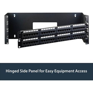 StarTech.com 4U 19in Hinged Wallmounting Bracket for Patch Panel - Wall-mount a patch panel or network switch while provid