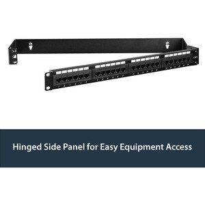 StarTech.com 1U 48cm Hinged Wall Mounting Bracket for Patch Panels - 8 kg Load Capacity - 1