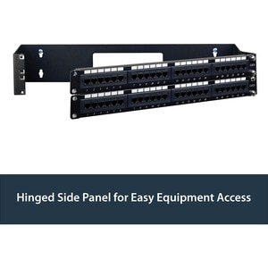 StarTech.com 2U 19in Hinged Wallmount Bracket for Patch Panels - Wall-mount a patch panel or network switch while providin