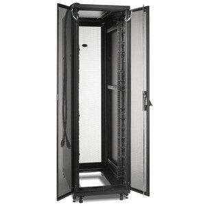 APC NetShelter SV, Server Rack Enclosure, 42U, 600W x 1060 D mm, with Sides, Black, Single Rack Unassembled - 42U Rack Hei