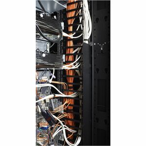APC Vertical Cable Manager for NetShelter SX 750mm Wide 42U (Qty 2) - Cable Pass-through - Black - 42U Rack Height - 2 Eac