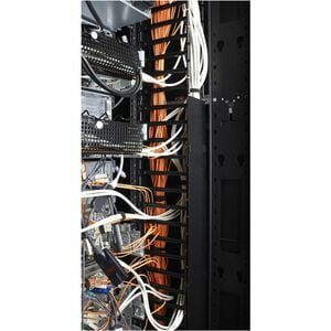 APC by Schneider Electric AR7580A Cable Organizer - Black - 2 Each Pack - TAA Compliant - Cable Pass-through - 42U Rack He
