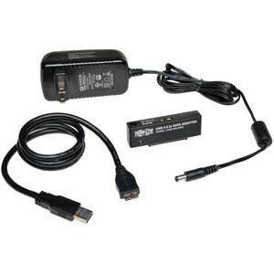 Eaton Tripp Lite Series USB 3.0 SuperSpeed to SATA III Adapter for 2.5 in. to 3.5 in. SATA Hard Drives - 1 x Type B Female