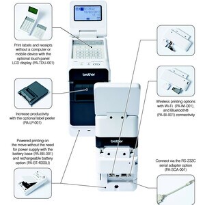 Brother TD-2130N Industrial Direct Thermal Printer - Monochrome - Label/Receipt Print - USB - Serial - 1000 mm Print Lengt