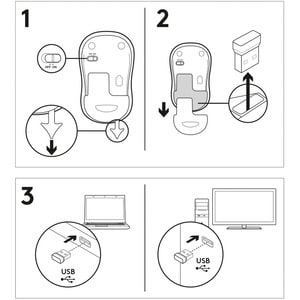 Logitech M185 Wireless Mouse, 2.4GHz with USB Mini Receiver, 12-Month Battery Life, 1000 DPI Optical Tracking, Ambidextrou