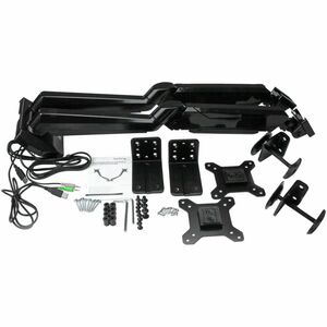 StarTech.com Base para Dos Monitores con Hub USB de 2 Puertos y Pass-Through de Audio - Movimiento Articulado Total - Altu