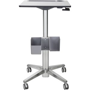 Ergotron LearnFit Student Desk - Laminated Rectangle Top - Melamine Laminate X-shaped Base - 4 Legs - Height Adjustable x 