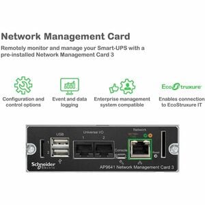 APC Smart-UPS On-Line, 3kVA, Rackmount 2U, 208V, 2x L6-20R+1x L6-30R NEMA outlets, Network Card, Extended runtime, W/ rail