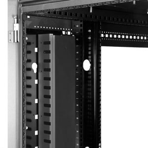 StarTech.com Vertical Cable Organizer with Finger Ducts - Vertical Cable Management Panel - Rack-Mount Cable Raceway - 20U