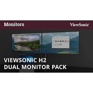 ViewSonic VP2468_H2 24-Inch Premium Dual Pack Head-Only IPS 1080p Monitors with ColorPro 100% sRGB Rec 709, 14-bit 3D LUT,