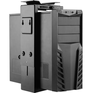 Newstar Swivel Under Desk & On-Wall PC Mount (Suitable PC Dimensions - Height: 30-53 cm / Width: 9-20 cm) - Black - 10 kg 
