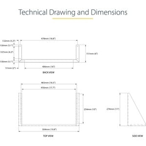 VERTICAL WALL-MOUNT SERVER RACK - SOLID STEEL - 6U