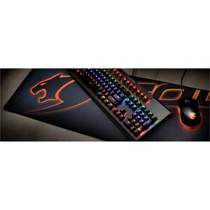 COUGAR Arena CGR-BBRBS5H-ARE Sacapunta extra grande Alfombrilla para ratón de juego - x 800mm - Negro, Naranja - Caucho na