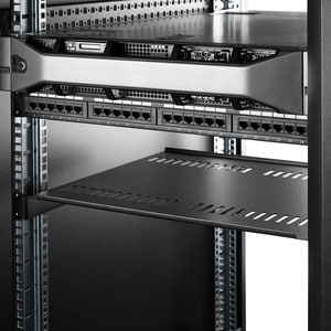 StarTech.com 1U Vented Server Rack Cabinet Shelf - Fixed 16" Deep Cantilever Rackmount Tray for 19" Data/AV/Network Enclos