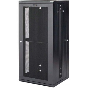 StarTech.com 12U Wandmontierbar Rackschrank für Server, LAN-Schalter, Patchfeld431,80 mm Rack Depth - Schwarz - Stahl, Gef