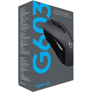 Logitech G603 LIGHTSPEED Wireless Gaming Mouse - Optical - Wireless - Bluetooth/Radio Frequency - Black - USB - 12000 dpi 