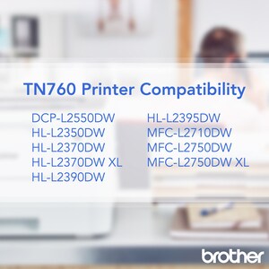 Brother TN-760 Original Toner Cartridge - Black - 3000 Pages