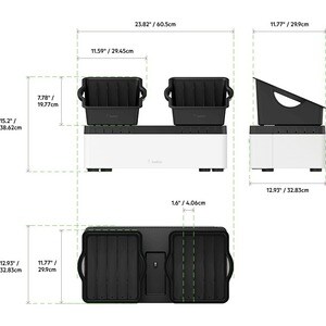 Belkin Store and Charge Go Kabelgebundenes Cradle für Tablet, Chromebook, Notebook, USB Gerät - Ladefunktion - USB - 10 x USB