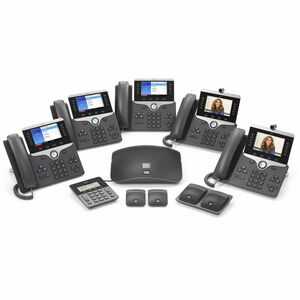 Cisco 8845 Telefone IP - Bluetooth - Montagem em parede, Tabletop - Carvão - Compatível com TAA - 5 x Linha Total - VoIP -