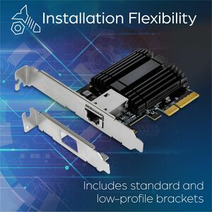 TRENDnet TEG-10GECTX 10Gigabit Ethernet Card for Computer/Server - 10GBase-T - New - Plug-in Card - PCI Express 3.0 x4 - 1