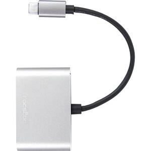 Rocstor Premium USB-C to HDMI & VGA Dual Port Adapter - HDMI 4K @30Hz, VGA 1080p - USB Type- C to 1x HDMI & 1x VGA - 2-Por