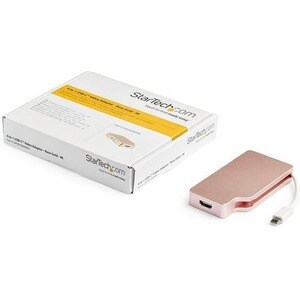 StarTech.com USB C Multiport Video Adapter 4K/1080p - USB Type C to HDMI, VGA, DVI or Mini DisplayPort Monitor Adapter - R