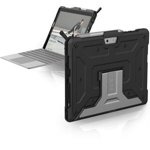 Urban Armor Gear Metropolis Rugged Keyboard/Cover Case Microsoft Surface Go Tablet - Black - Anti-slip, Impact Resistant, 