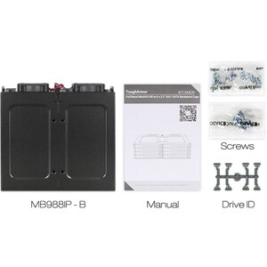 Icy Dock ToughArmor MB998IP-B Drive Enclosure for 5.25" - Mini-SAS HD Host Interface Internal - Black - 8 x HDD Supported 