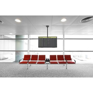 Kanto CM600 Ceiling Mount for Flat Panel Display - Black - Height Adjustable - 1 Display(s) Supported - 70" Screen Support