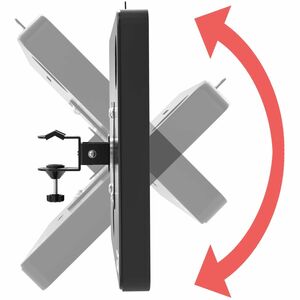 CTA Digital Premium Locking Shelf Mount for iPad Gen 7-10 & Other 7-11" Tablets - 7" to 11" Screen Support - Steel, Galvan