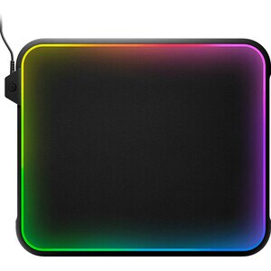 SteelSeries QcK Prism Gaming Mouse Pad - Textured - 8.7 mm x 292.4 mm x 356.7 mm Dimension - Silicon, Rubber - Anti-slip