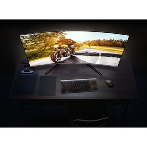 Samsung U32R590CWN 32" Class 4K UHD Curved Screen LCD Monitor - 16:9 - Dark Blue Gray - 32" Viewable - 3840 x 2160 - 1.07 