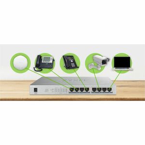 ZYXEL GS1008HP 8 Ports Ethernet Switch - Gigabit Ethernet - 10/100/1000Base-T - 2 Layer Supported - 72 W Power Consumption
