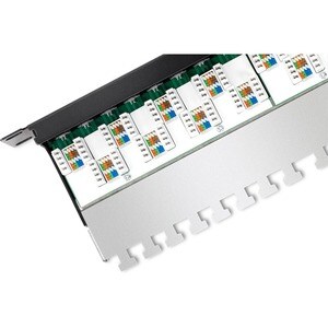 16-Port Cat6a Shielded Patch Panel